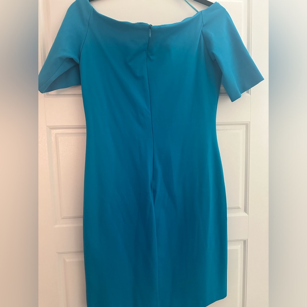 Amanda Uprichard Blue Off-Shoulder Dress - Picture 5 of 5